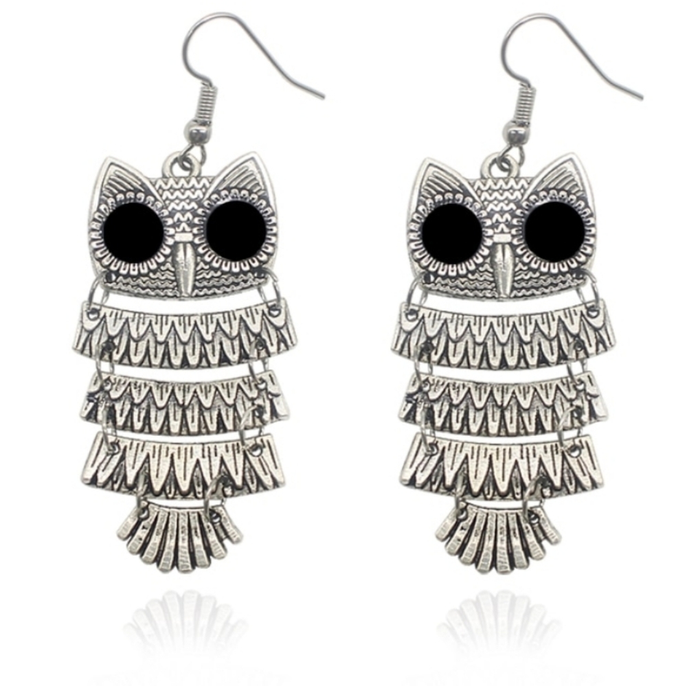 Bohemian Owl Earrings